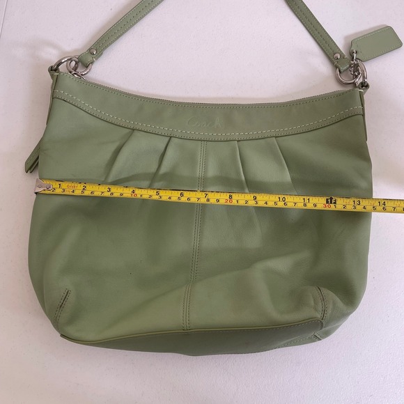 Coach Pleated Leather Soho Hobo Shoulder Bag Pale Mint Green B1059-F13764 Y2K - Picture 13 of 15